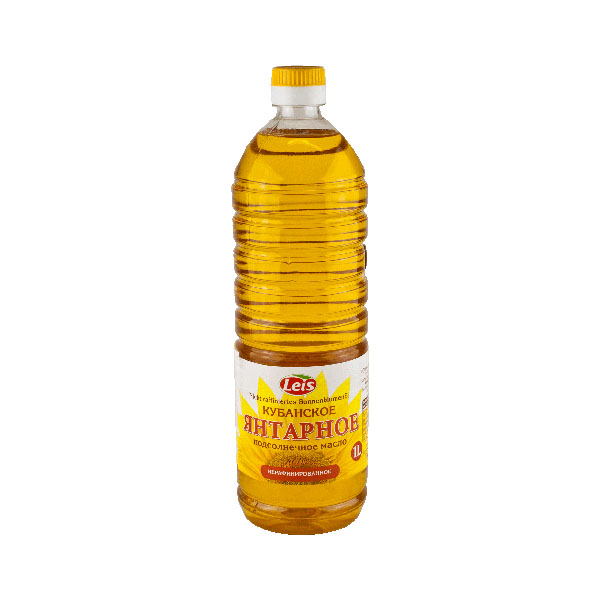 Leis Sonnenblumenöl  Kubanskoje Jantarnoje 1L nicht raffiniert